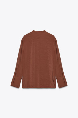 ZW COLLECTION FLOWING SHIRT - Zara фото 12
