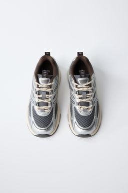 ZAPATILLA DEPORTIVA METALIZADA / Plata - Zara фото 5