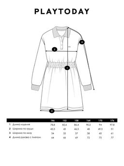 PlayToday / Платье трикотажное для девочек  фото 6