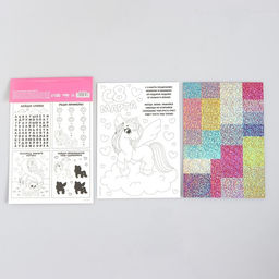 Цена за 2 шт. Аппликация стикерами на 8 марта форменная «Единорожка», набор для творчества