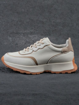 03-YC353-1 BEIGE Кроссовки женские (натуральная кожа)