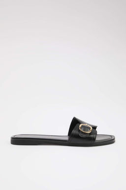 Siyah Kad?n Toka Detayl? Terlik TAKSS26TE00032