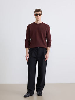 Bisiklet Yaka Erkek Triko Kazak