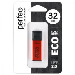 Флеш-накопитель 32Гб "Perfeo E03" Red economy series