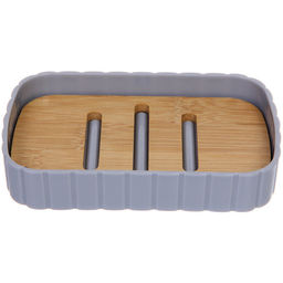 Мыльница Барио серая