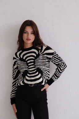 10446 Джемпер чёрно-белый - Martichelli фото 19