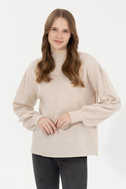 U. S. Polo Assn Женская кремовая водолазка с воротником