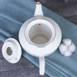 Чайный набор 13 предметов 260 мл 900 мл на ножке / GA2-13G /уп 4/ костяной фарфор - Галеонтрейд фото 17