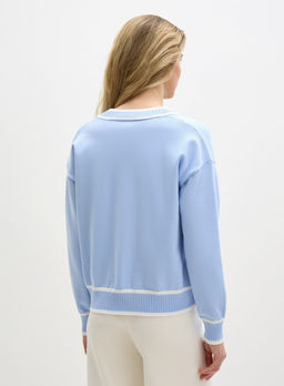 Conso/KCL 240708 - blue/milk Кардиган женский  фото 4