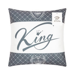 Подушка Этель King 40х40 см, велюр, 100% п/э  фото 5