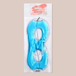 Цена за 2 шт. Гелевая маска для области вокруг глаз, 17×7.5 см, цвет голубой