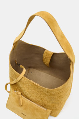 BRAIDED SPLIT SUEDE BAG - Zara фото 13