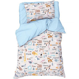 Постельное белье Этель 1,5 сп Веселый алфавит 143х215 см, 150х214 см, 50х70 см -1 шт