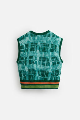 GRAPHIC PRINT KNIT WAISTCOAT  OTIS KWAME KYE QUAICOE - Zara фото 9