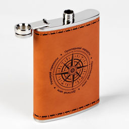 Подарочный набор 6 в 1 Компас: фляжка 270 мл, 4 стопки 30 мл, воронка - Simaland фото 4