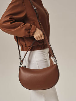 Сумка женская сэддл Azaro 31042 коппер