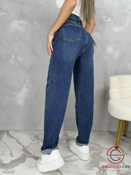 Джинсы стрейчевые с высокой посадкой - Bruno фото 2