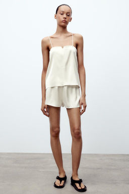 SATIN CAMISOLE TOP - Zara фото 8