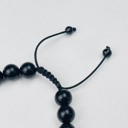 Браслет регулируемый из Шунгита и Гематита от 20 см