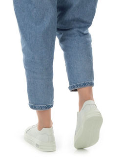 05-PDD162-2 LT. GREEN Кроссовки женские (натуральная кожа)