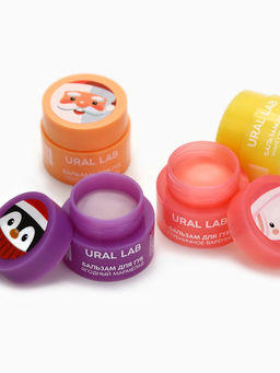 Цена за 5 шт. Бальзам для губ, 3 г, аромат клубничного варенья, URAL LAB  фото 28