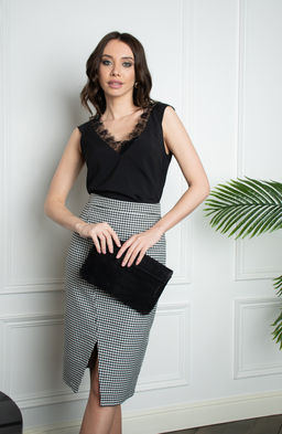 Юбка-карандаш гусиная лапка - Donna saggia фото 5