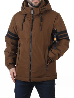 D6821 BROWN Куртка мужская зимняя (200 гр. холлофайбер)