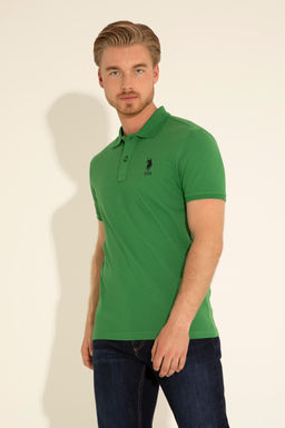 Футболка U.S. Polo Assn базовая зеленая хлопок  фото 9