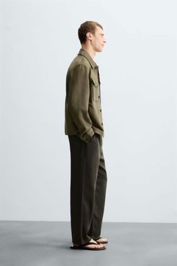 FAUX SUEDE OVERSHIRT - Zara фото 4
