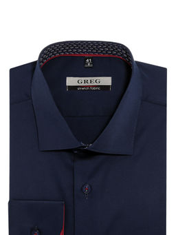 Сорочка мужская длинный рукав GREG 240/238/0008/ZN/1p STRETCH  фото 3