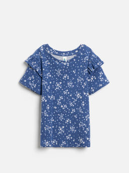 ACOOLA / Футболка детская для девочек Trembita_ts холодный синий  фото 3