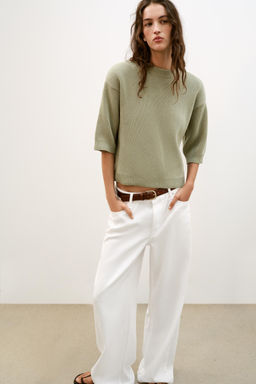 KNIT JUMPER WITH SHOULDER PADS - Zara фото 19