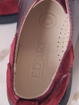 Полуботинки туфли EDART 205.патриция bl.Бордо +бордовая замша  фото 13