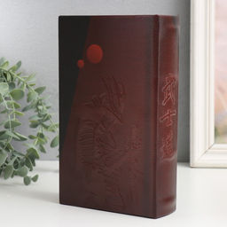 Шкатулка книга - сейф «Кодекс чести самурая», дерево, искусственная кожа, 21×13×5 см