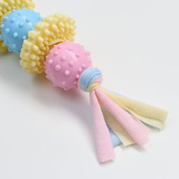 Игрушка жевательная Пижон Premium на верёвке, 5 элементов, термопластичная резина, микс  фото 3