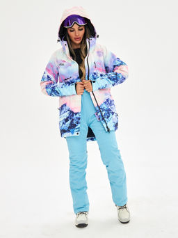 Женская горнолыжная сноубордическая куртка Alpha Endless Ultra Chaleur SNB 423/316_9 Разноцветный  фото 31