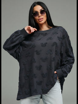 Ребека свитшот женский (махра Микки серый)