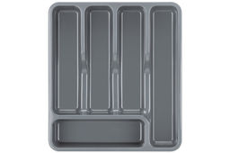 Лоток для столовых приборов широкий 33*29,5*5,3 см серый (740018) - Elan gallery фото 4