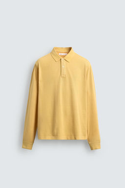 POLO PIQU? REGULAR FIT LAVADO / Amarillo - Zara фото 7