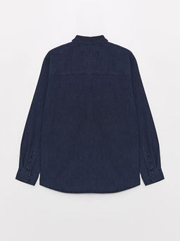 Regular Fit Uzun Kollu Erkek Jean G?mlek