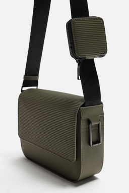 RUBBERISED TEXTURED CROSSBODY BAG - Zara фото 5