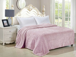 Покрывало-плед КОРАЛ-флис жаккард Лилия 200*220 см. - Лен поволжья фото 4