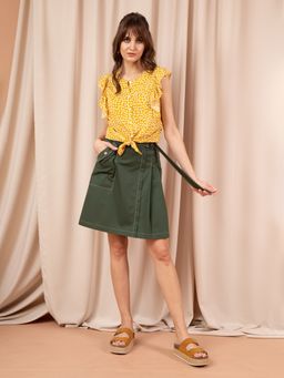 Блуза из вискозы с цветочным принтом