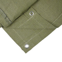 Брезент огнеупорный, 3×3 м, плотность 400 г/м², люверсы шаг 1 м, хаки