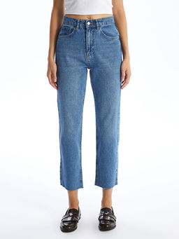 Straight Fit Kad?n Jean Pantolon