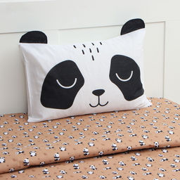 Постельное бельё Этель 1,5 сп Lazy panda., 143х215 см, 150х214 см, 50х70 см -1 шт, 100% хл, бязь  фото 2