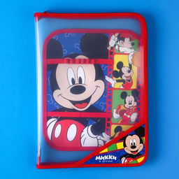 Папка пластиковая А4, на молнии, Микки Маус