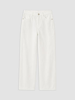 Y?ksek Bel Straight Fit Kad?n Jean Pantolon