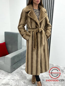 Шуба искусственная под норку