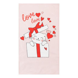 Цена за 2 шт. Полотенце Этель Cat's love 40х73 см, 100% хлопок, саржа 190 гр/м2  фото 2